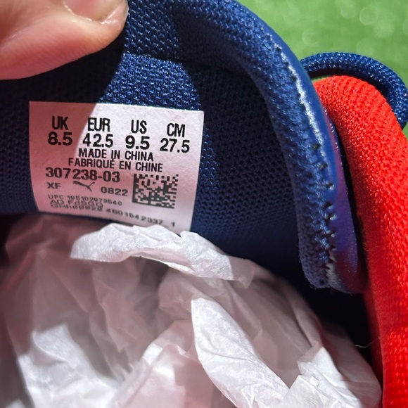 Men’s NWOB BMW M Motorsport Roma Via Shoes 9.5 Blue Red - Picture 7 of 7